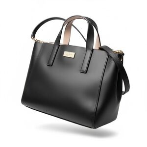 Kate Spade Putnam Drive Black Leather Tote Bag
